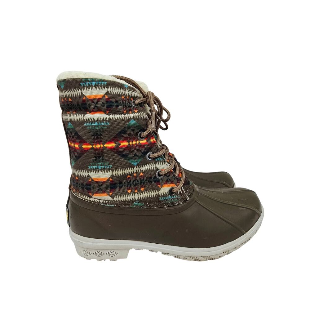 Pendleton Women's Southwest Insulated Winter Duck Boots Taupe 7
